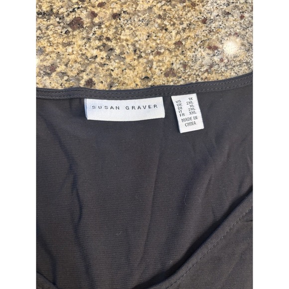 (2 Bundle) Susan Graver Knit Cardigan Jacket 1X Green Open Front Casual Tank Top - Picture 10 of 12